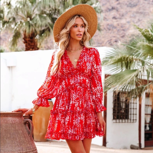 Shake it up floral dress from vici